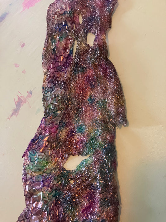 Dyed Snake Shed Pieces