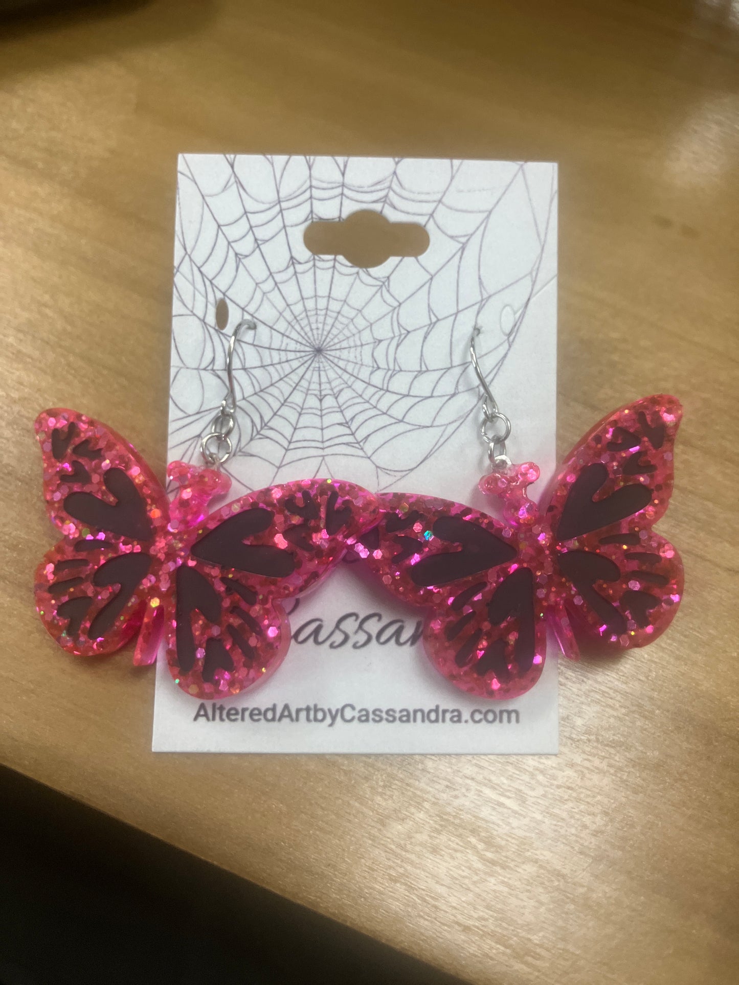 butterfly wings resin jewelry