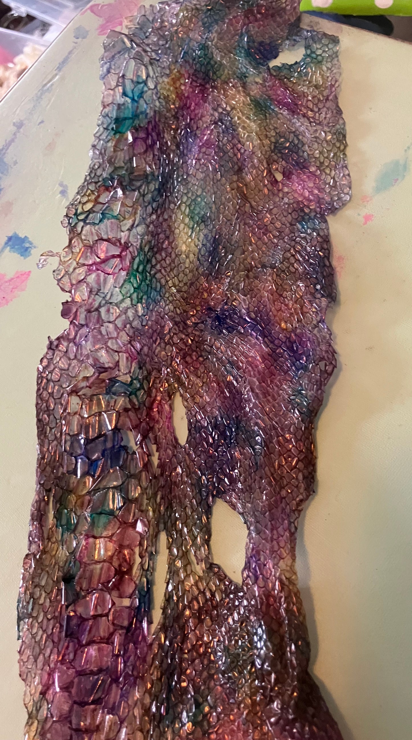 Dyed Snake Shed Pieces