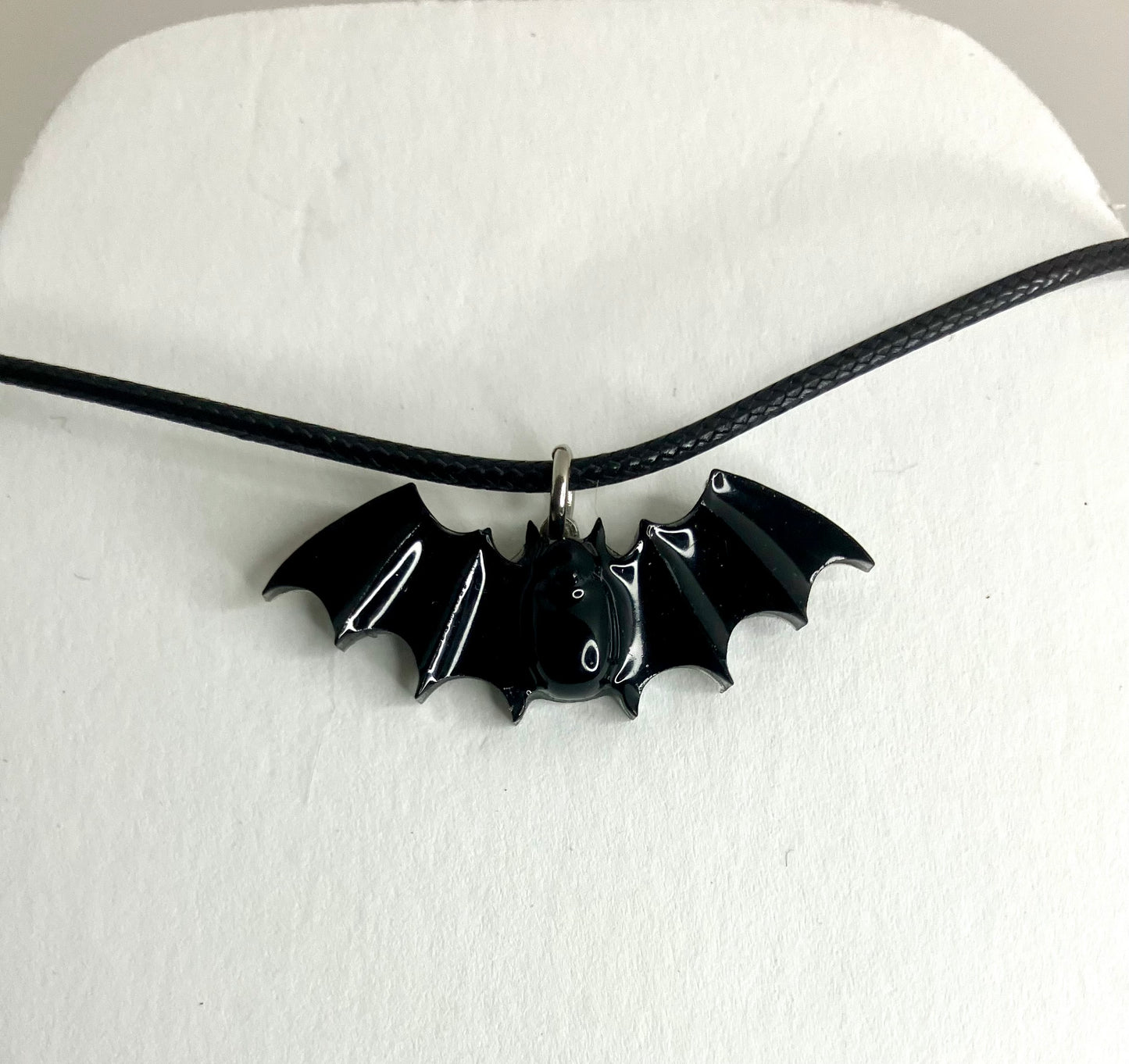 Handmade Resin Bat Pendant Necklaces