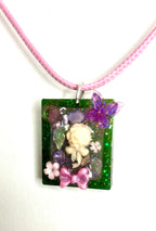 Resin frame pendants