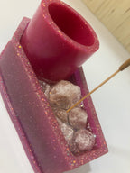 Coffin votive holder/incense burner