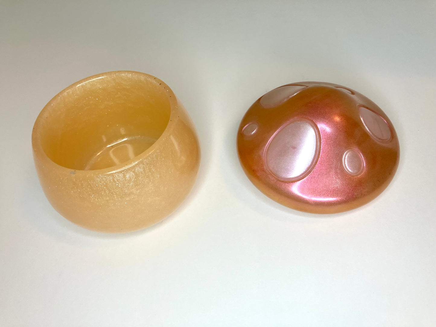 Resin Mushroom Trinket Box
