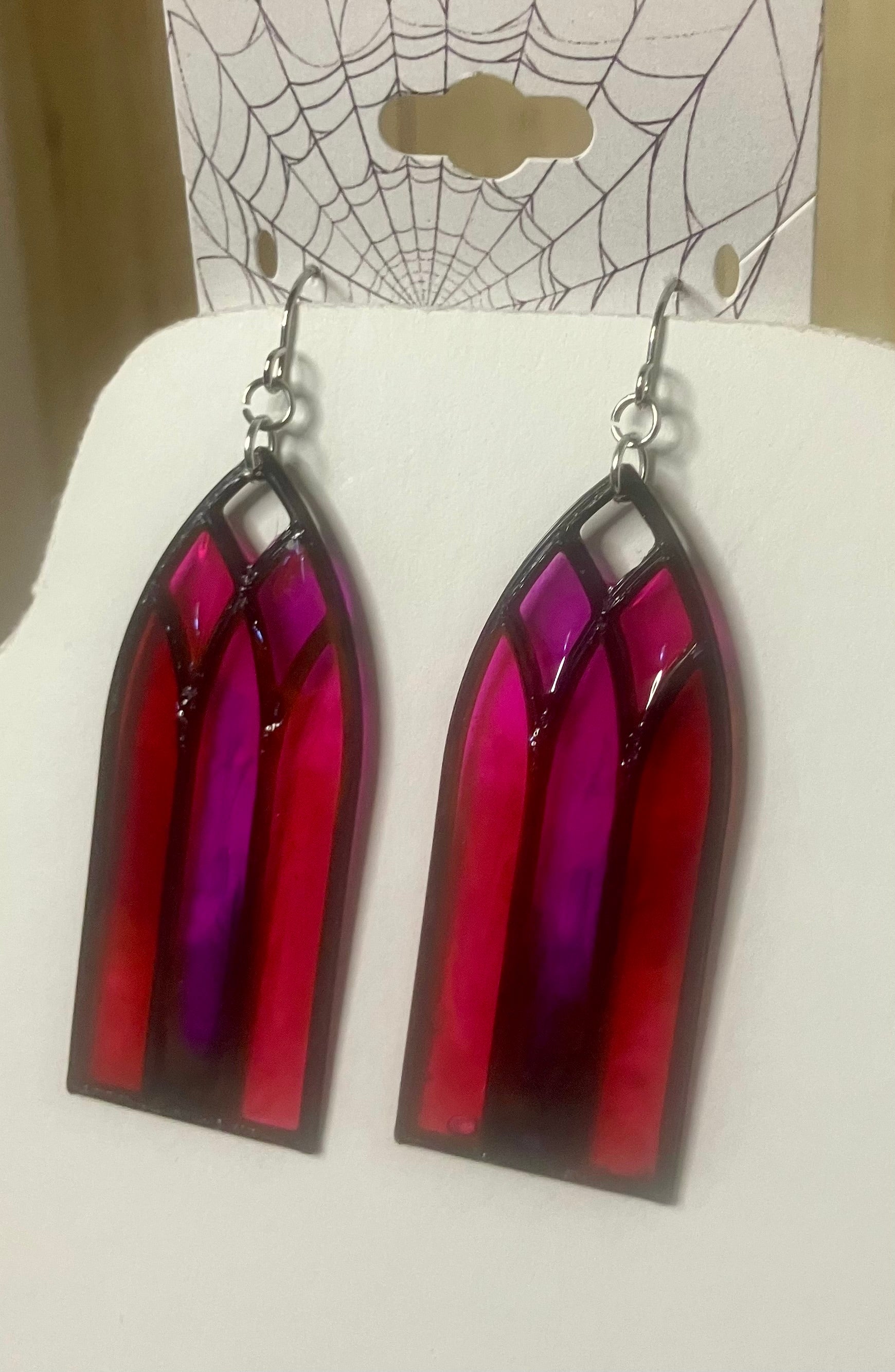 Faux stained glass jewelry