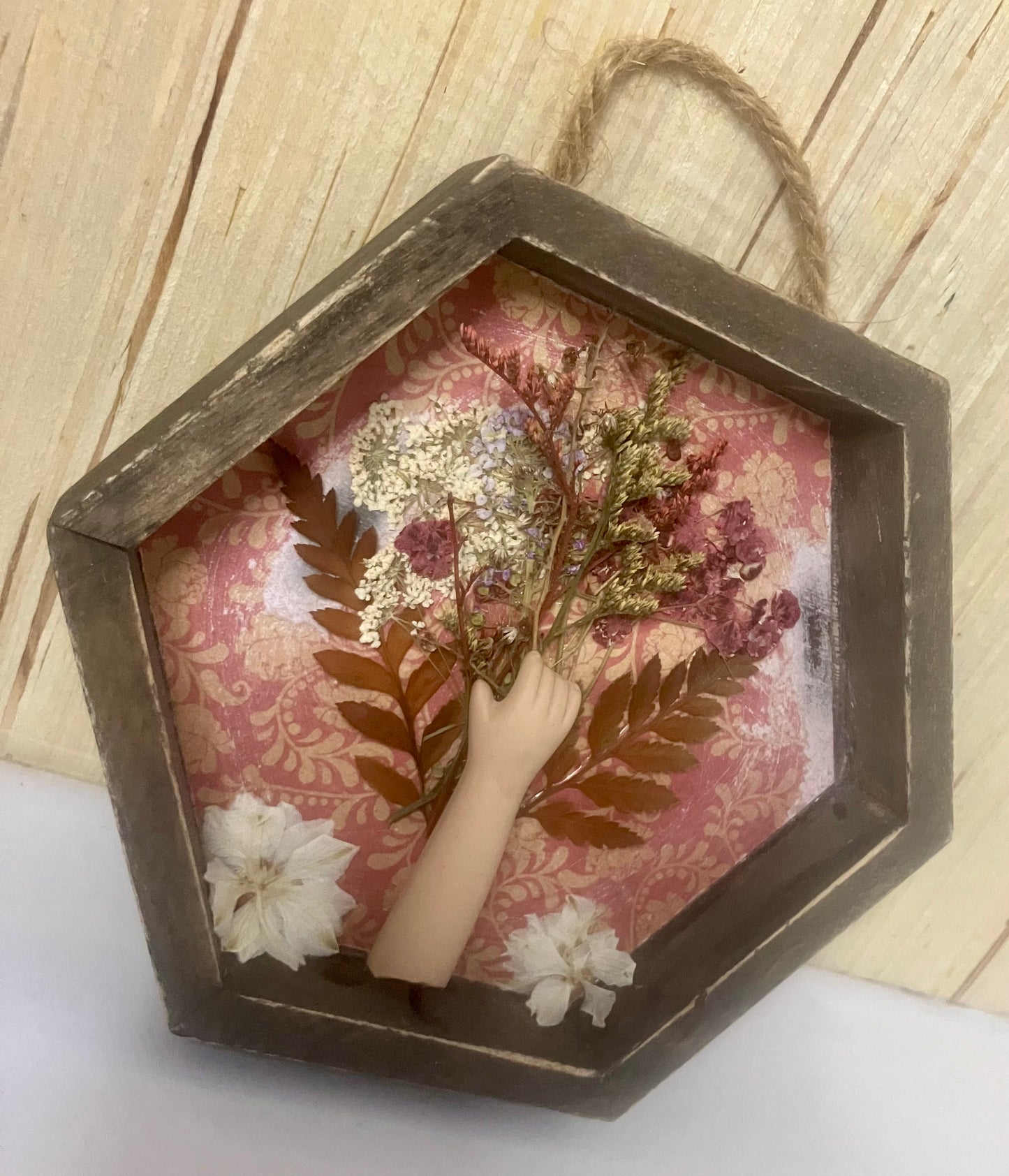 Porcelain & Petals Shadow Box