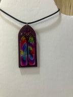 Faux stained glass jewelry