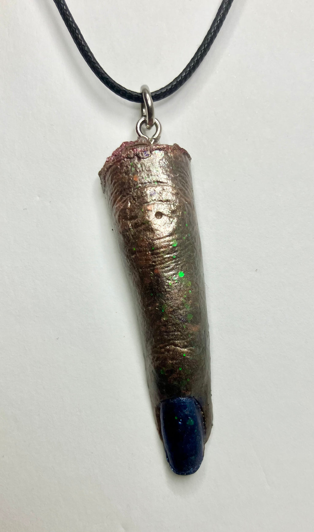 Severed finger necklace