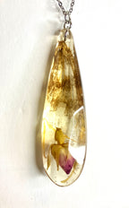 Tattered butterfly wing necklace