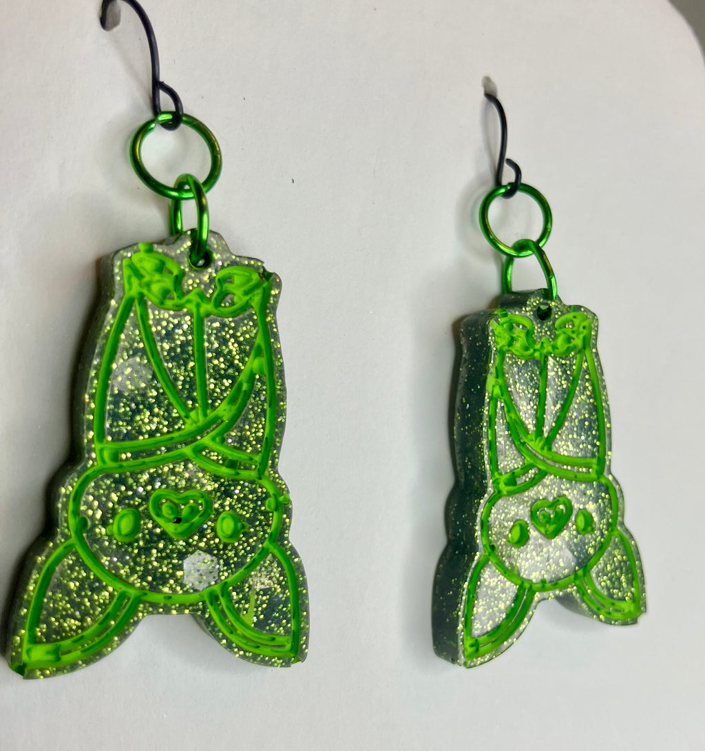 Miscellaneous spooky resin earrings