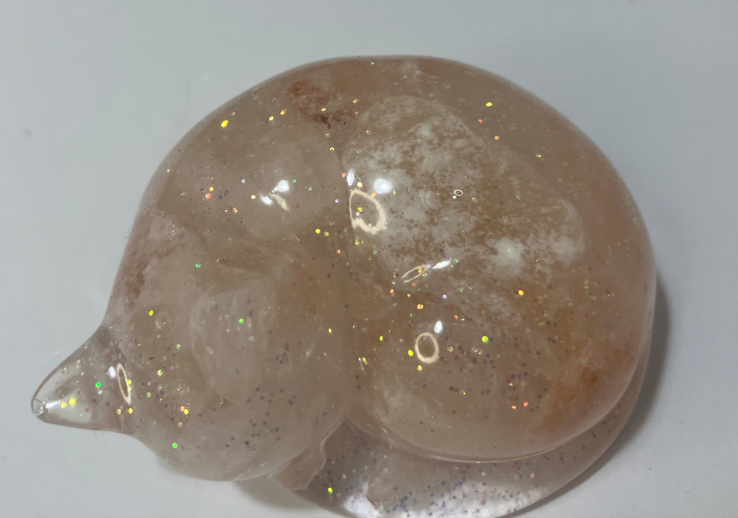 Amethyst filled sleeping pet figuring