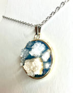 Drusy in resin pendants