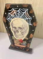 Coffin mixed media art