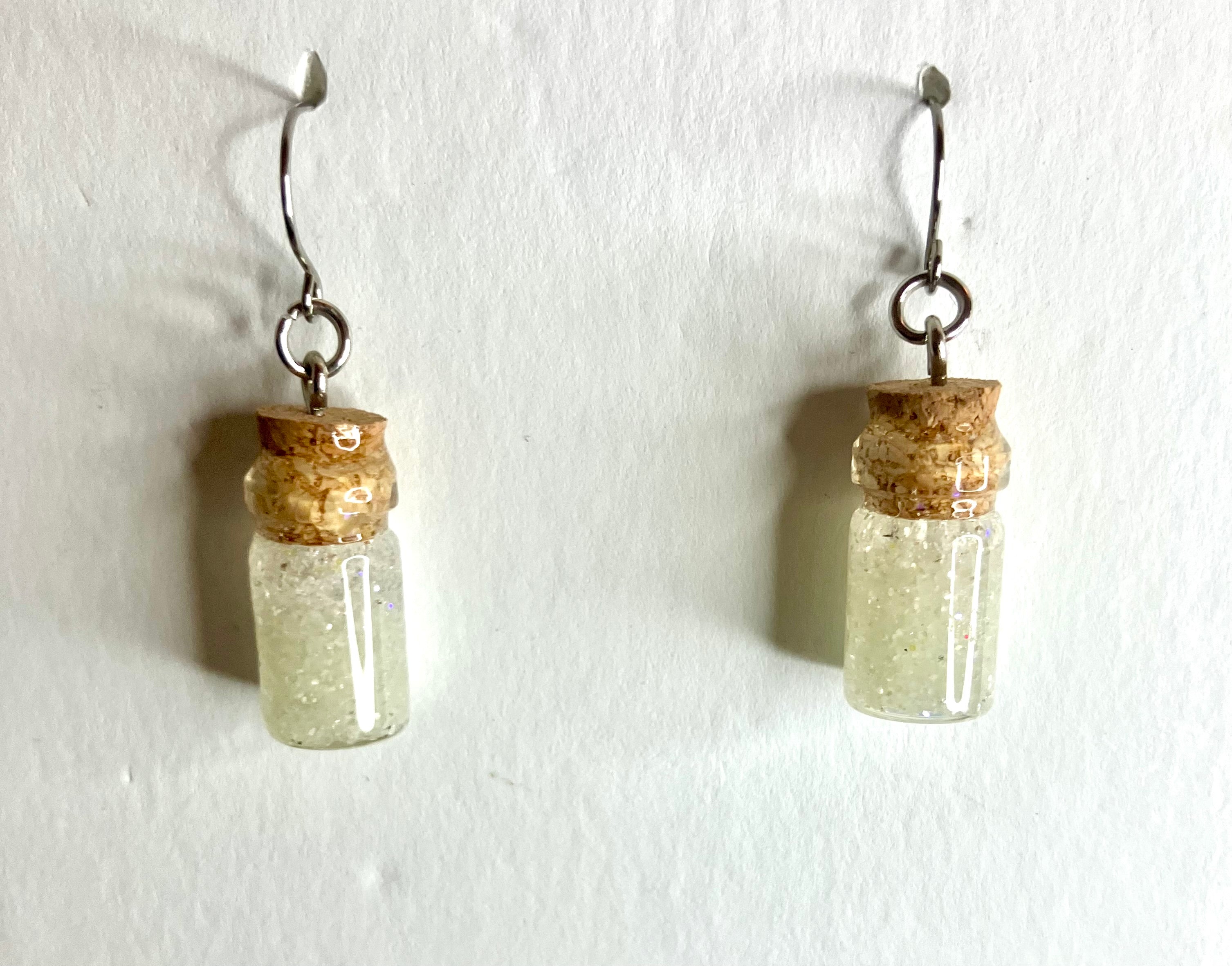 Glow in the dark vial jewelry