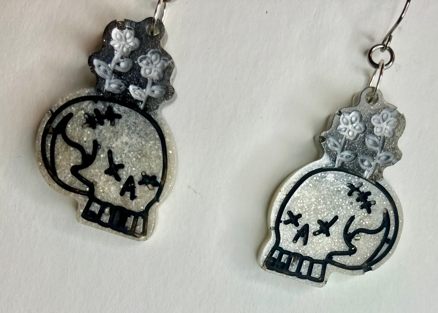 Spooky Resin Earrings: Bats, Skulls, Spiderwebs & More