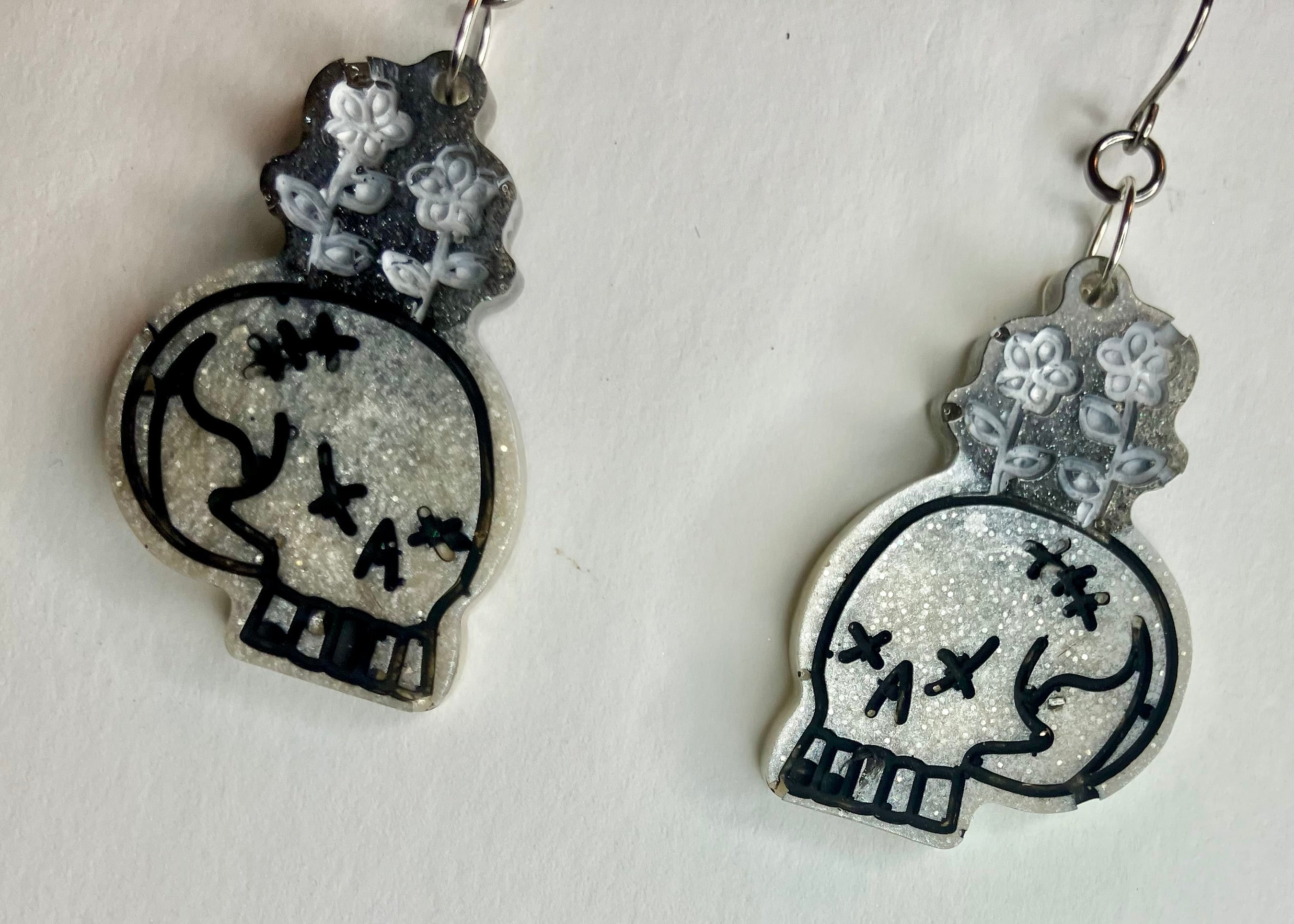 Miscellaneous spooky resin earrings