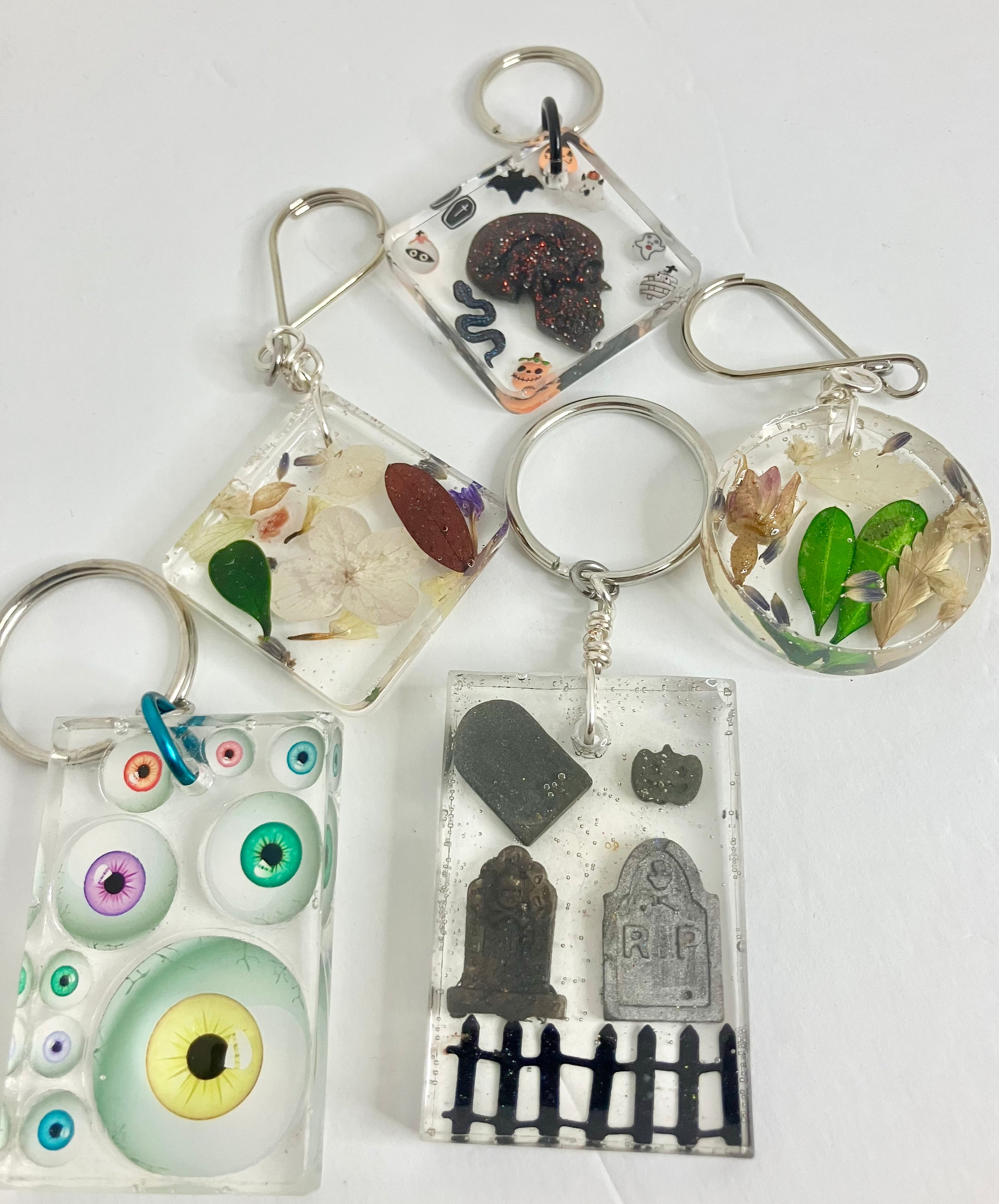 Resin keychains