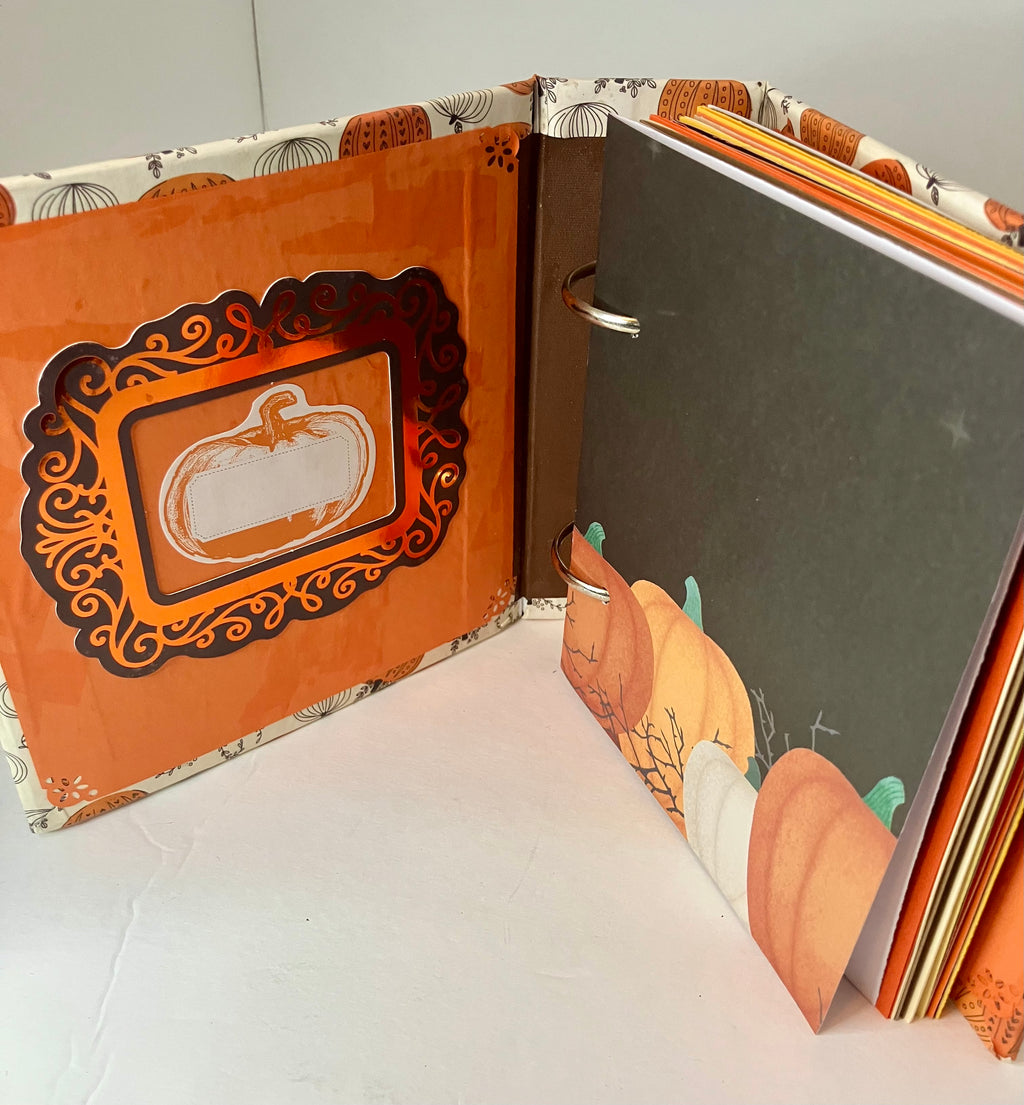Medium pumpkin themed junk journal
