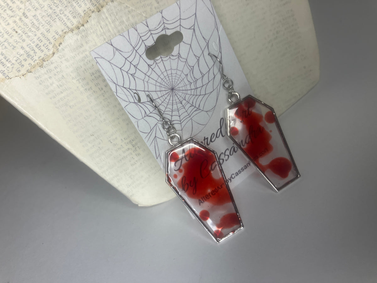 Gothic Coffin Bezel Resin Jewelry