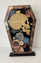 Coffin mixed media art