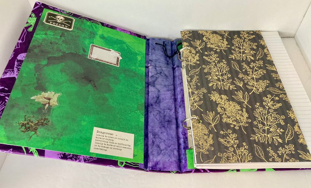 Poisonous plants themed junk journal