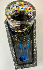 Coffin votive holder/incense burner