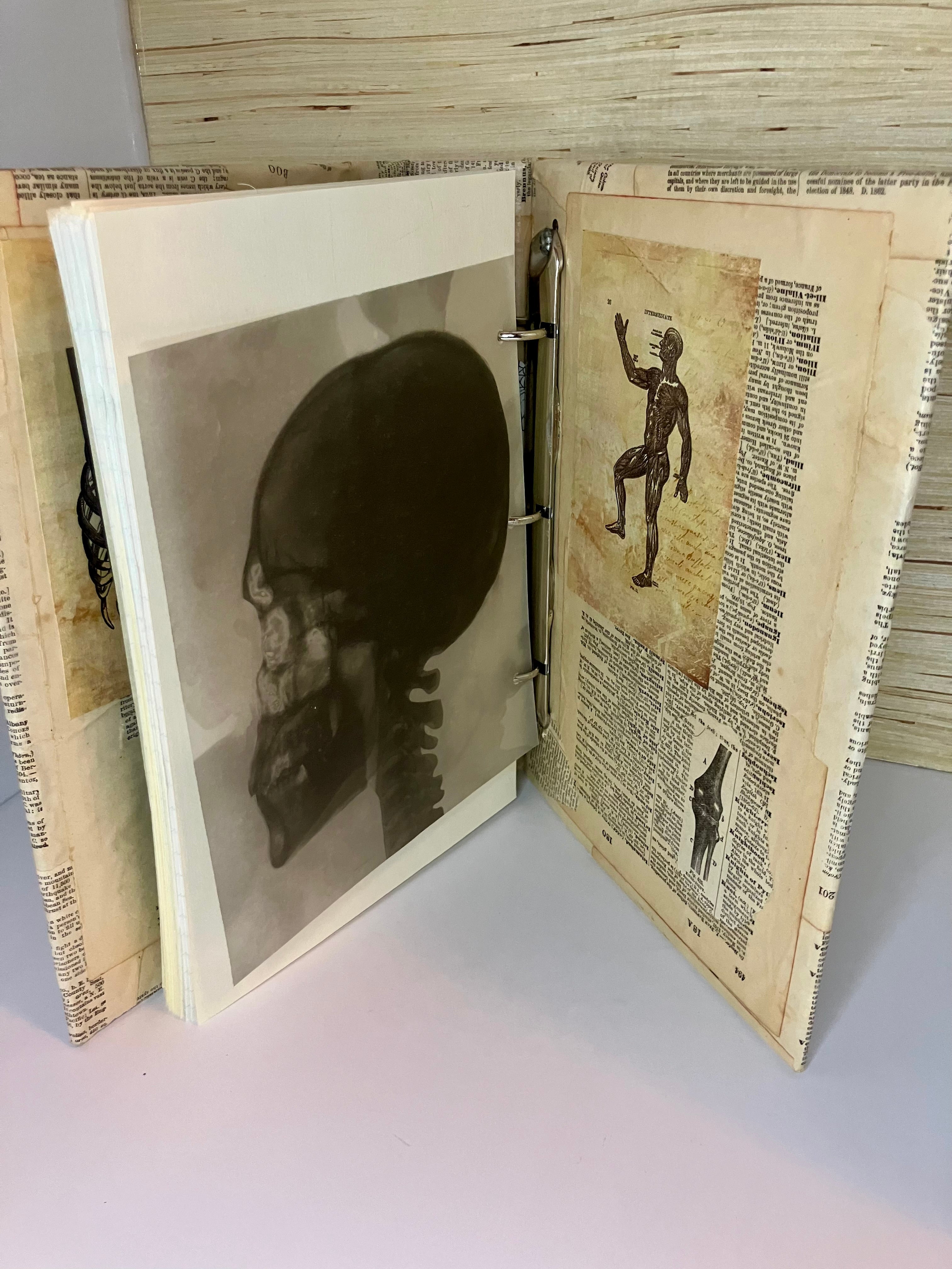 Vintage anatomy large junk journal