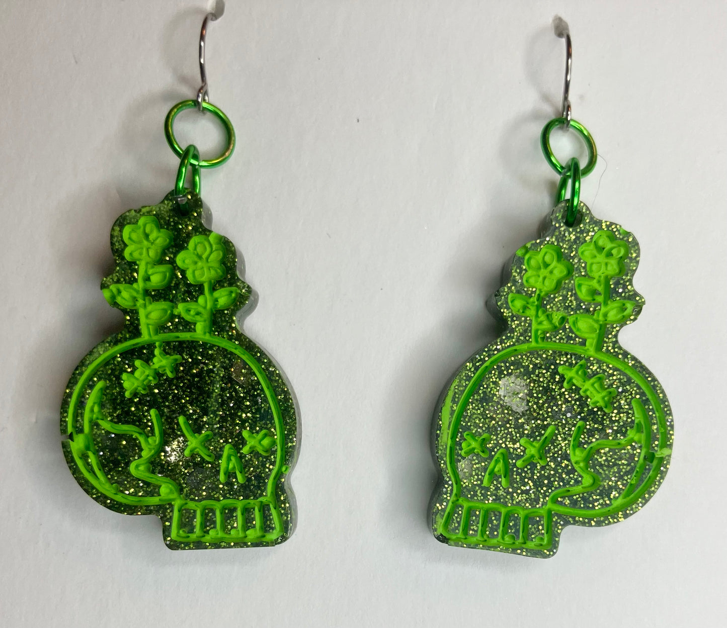 Spooky Resin Earrings: Bats, Skulls, Spiderwebs & More