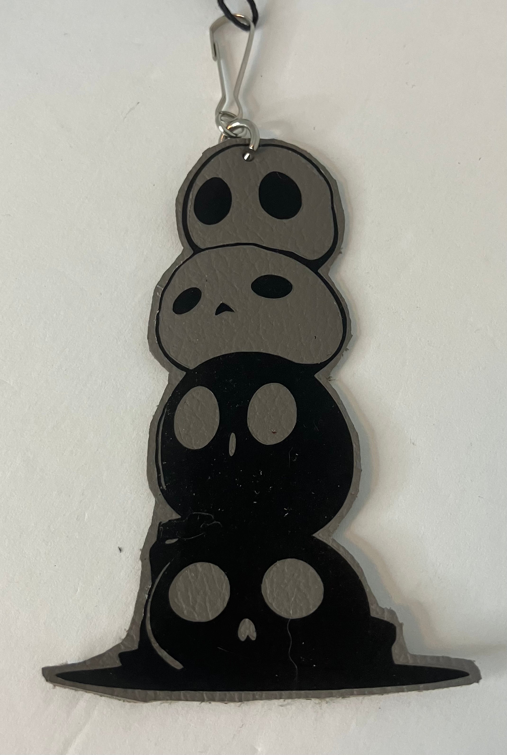 Leather and vinyl keychains