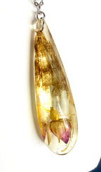 Tattered butterfly wing necklace