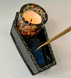 Coffin votive holder/incense burner