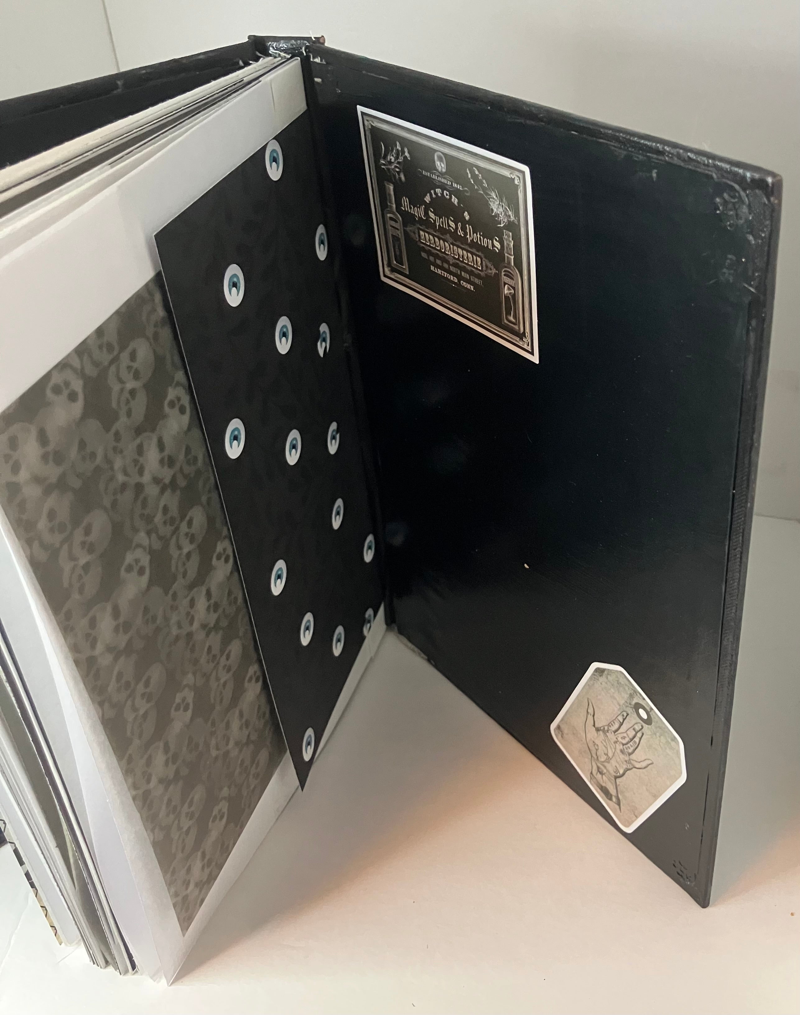 Spirit board themed junk journal