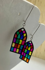 Faux stained glass jewelry