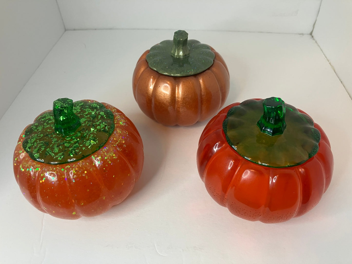 Resin Pumpkin Trinket Boxes