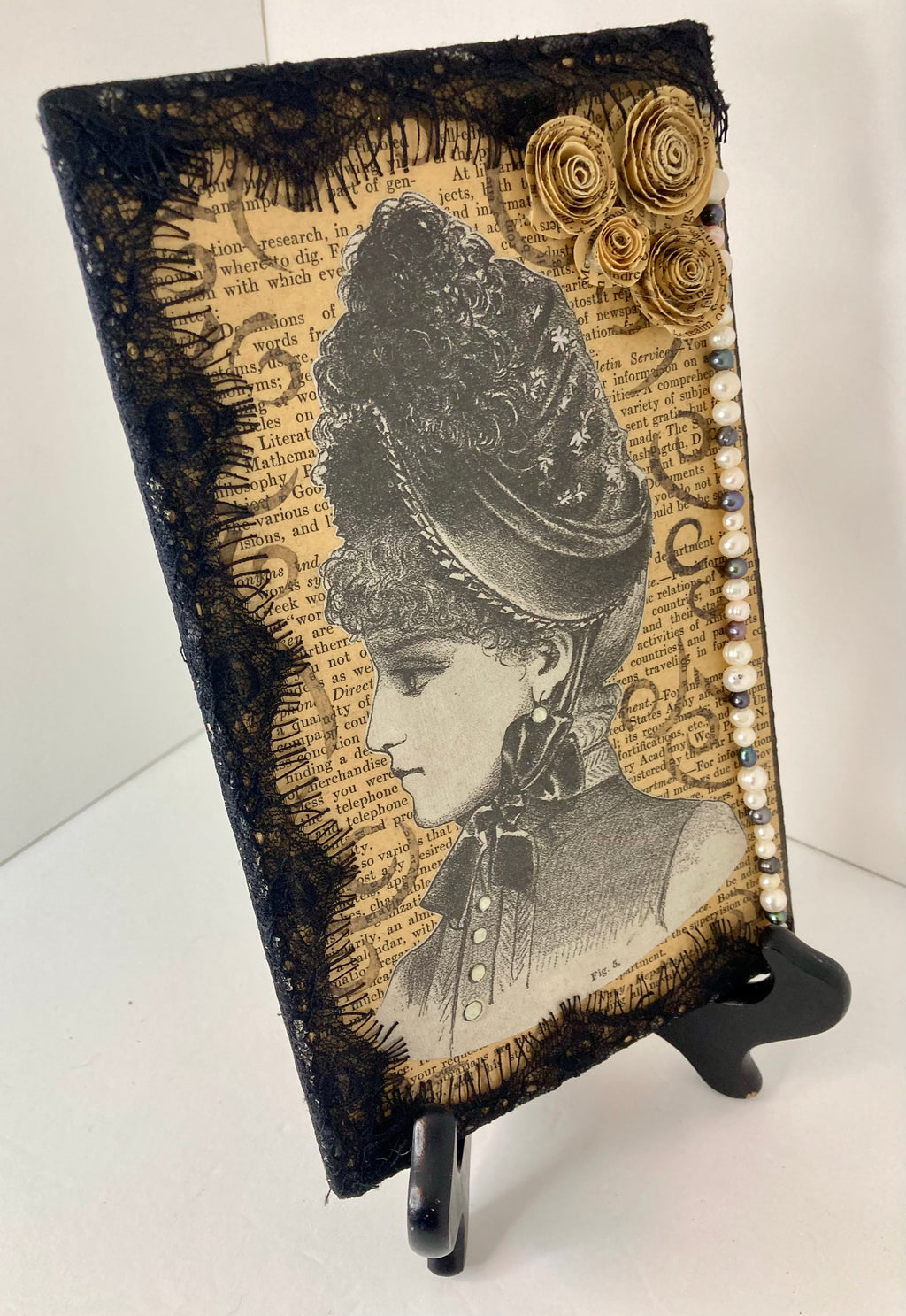 Adelaide, mixed media vintage art