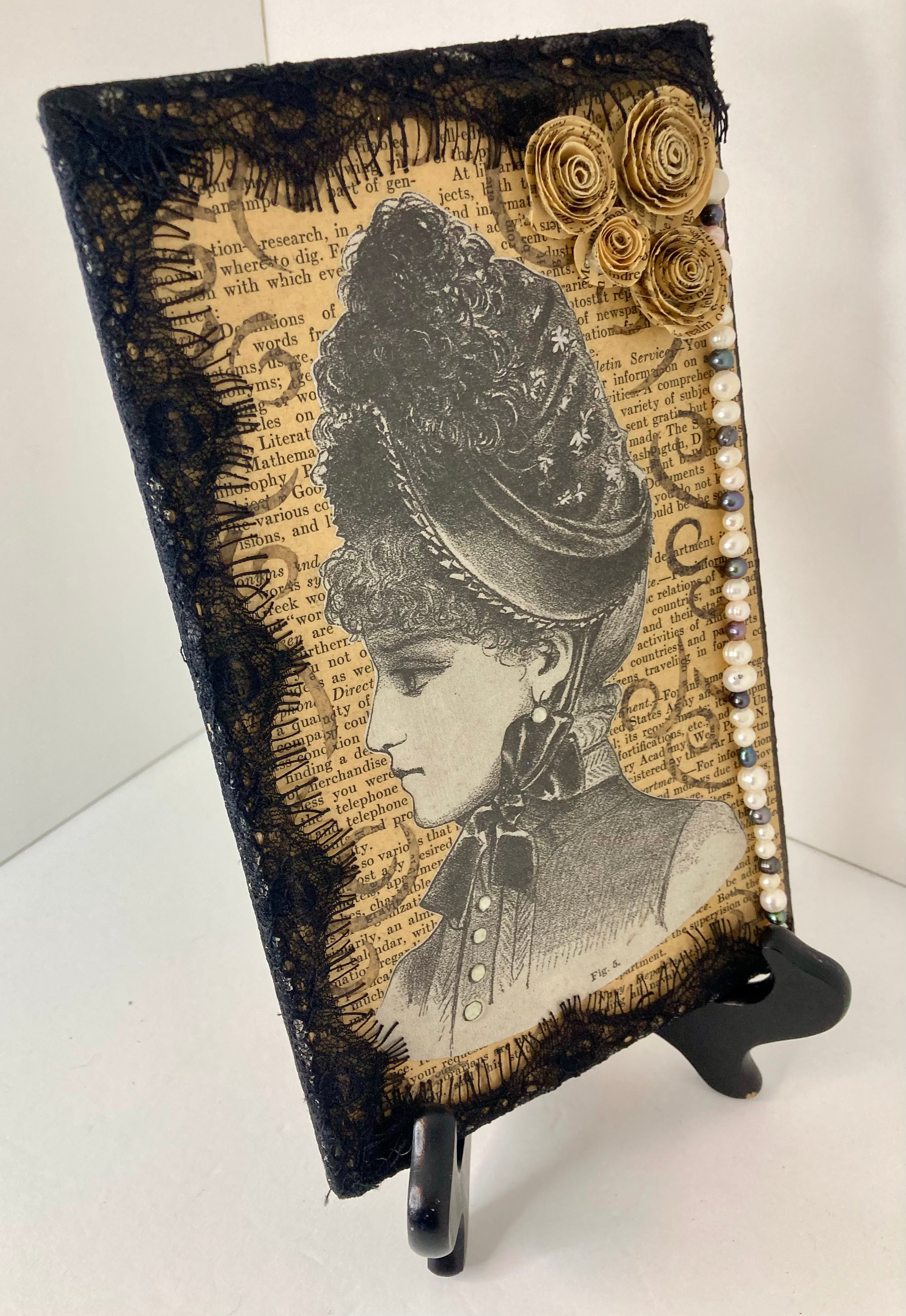 Adelaide, mixed media vintage art