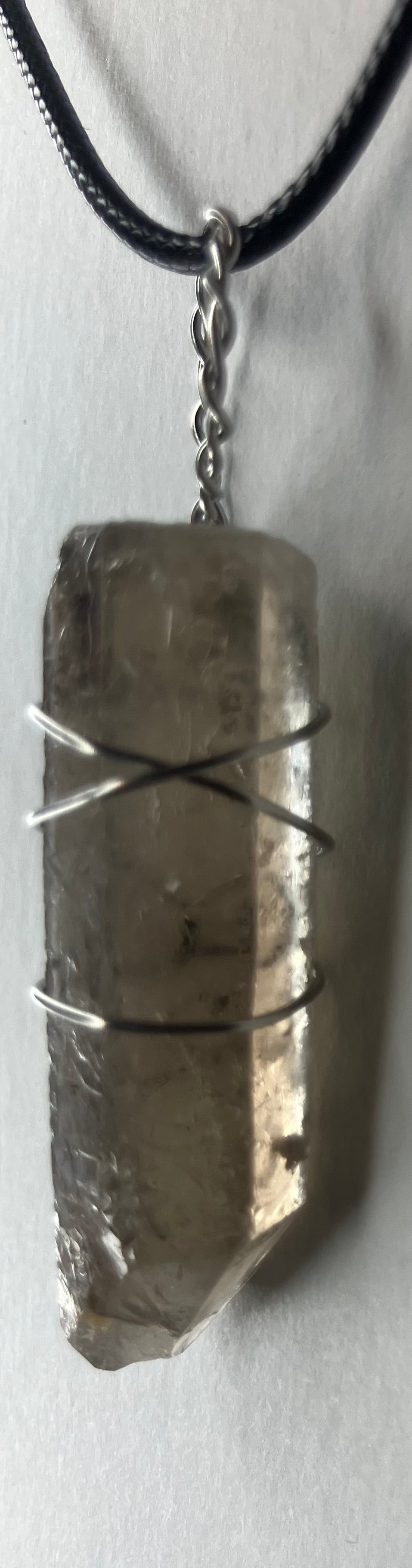 Wire wrapped stones and crystals with stainless steel wire