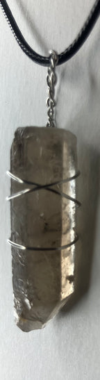 Wire wrapped stones and crystals with stainless steel wire