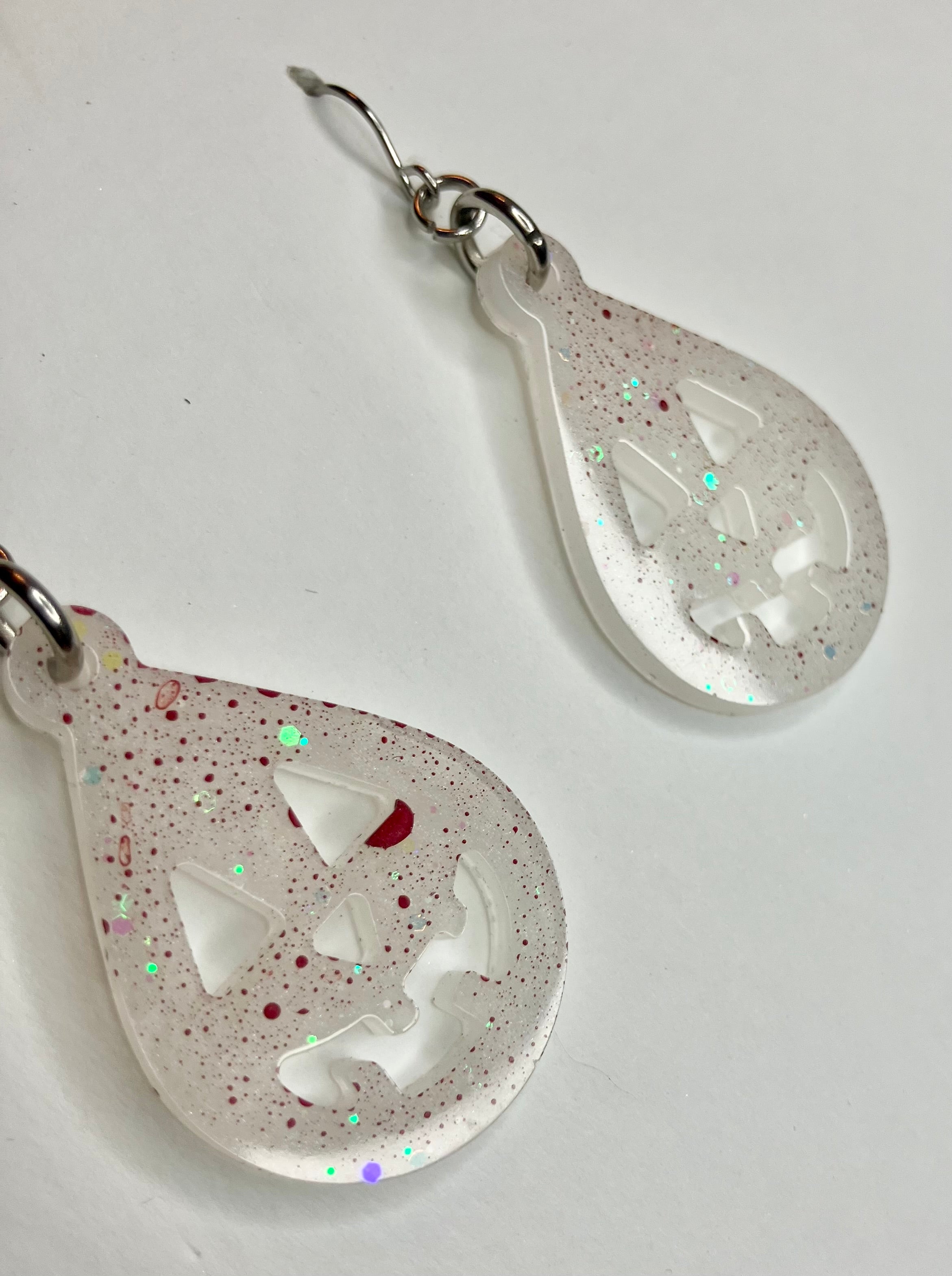 Miscellaneous spooky resin earrings
