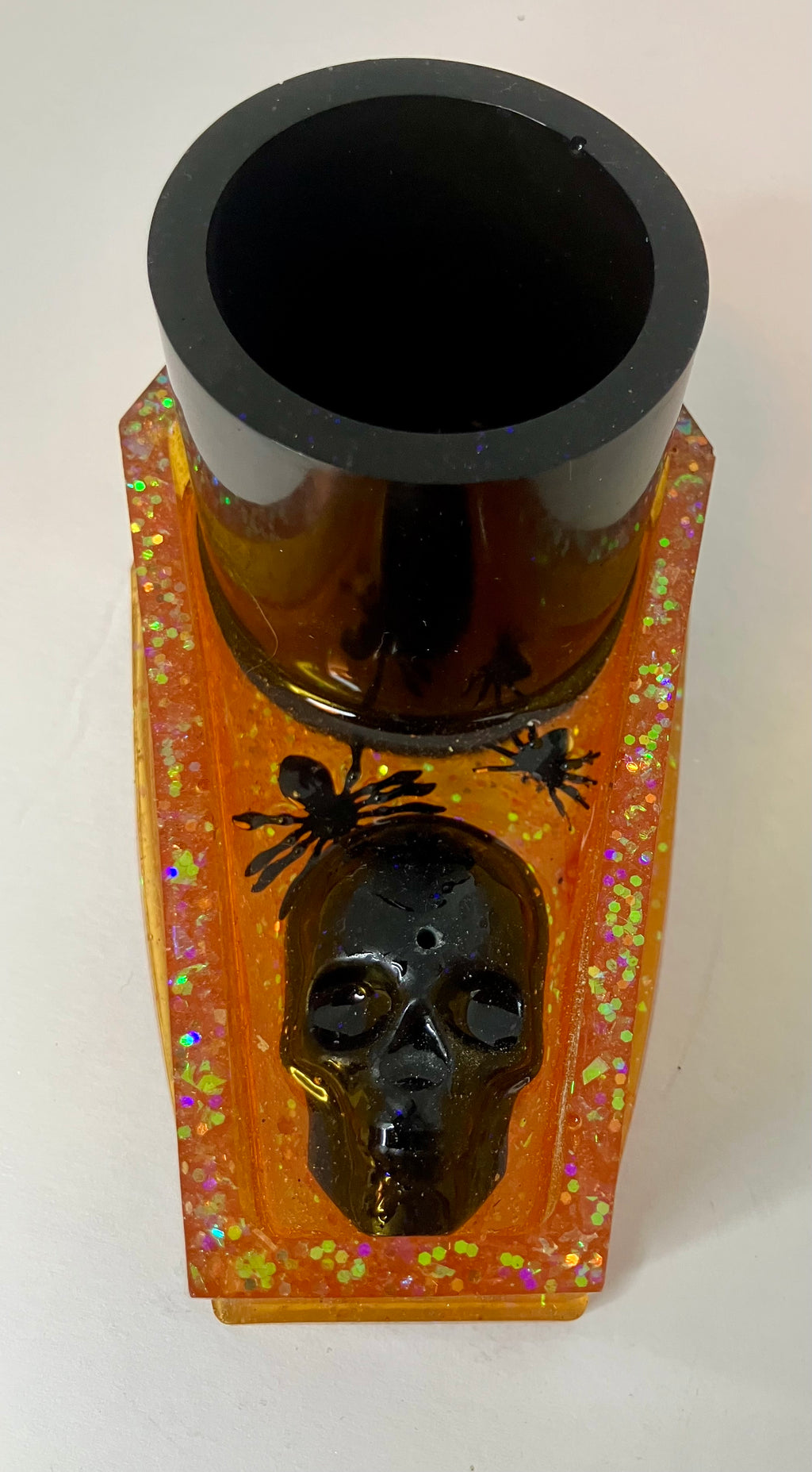 Coffin votive holder/incense burner