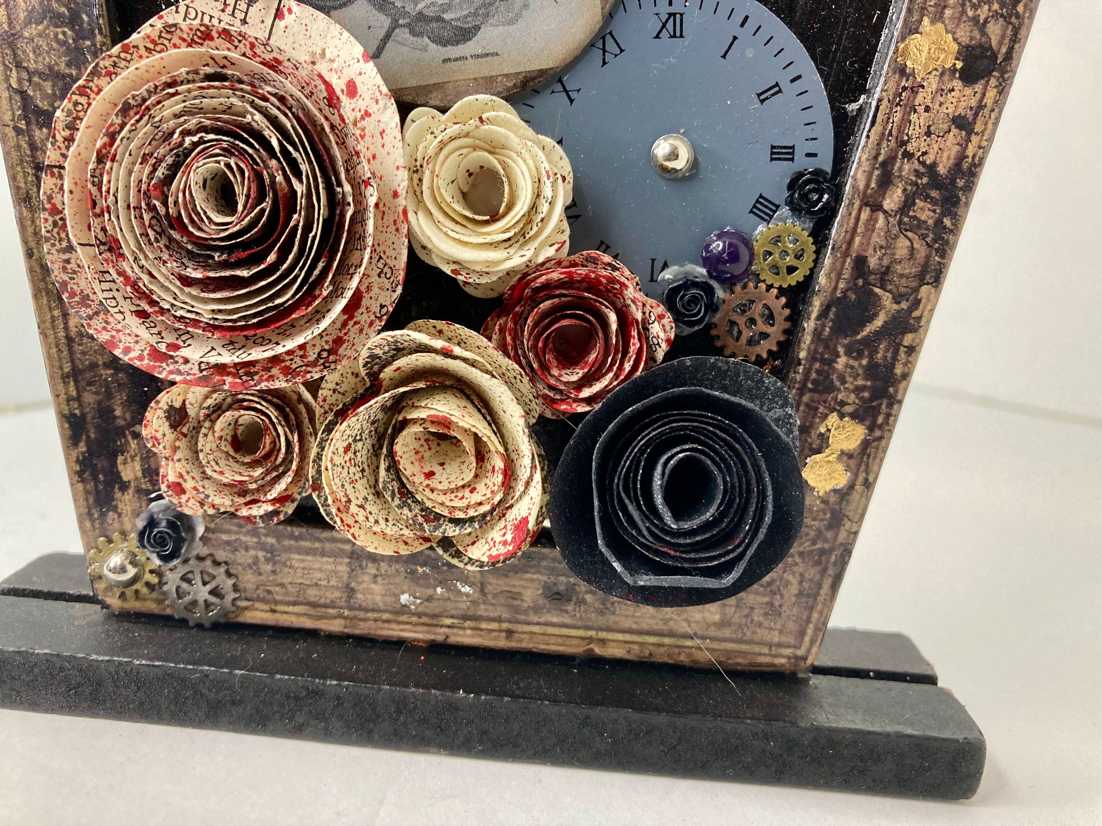 Coffin mixed media art