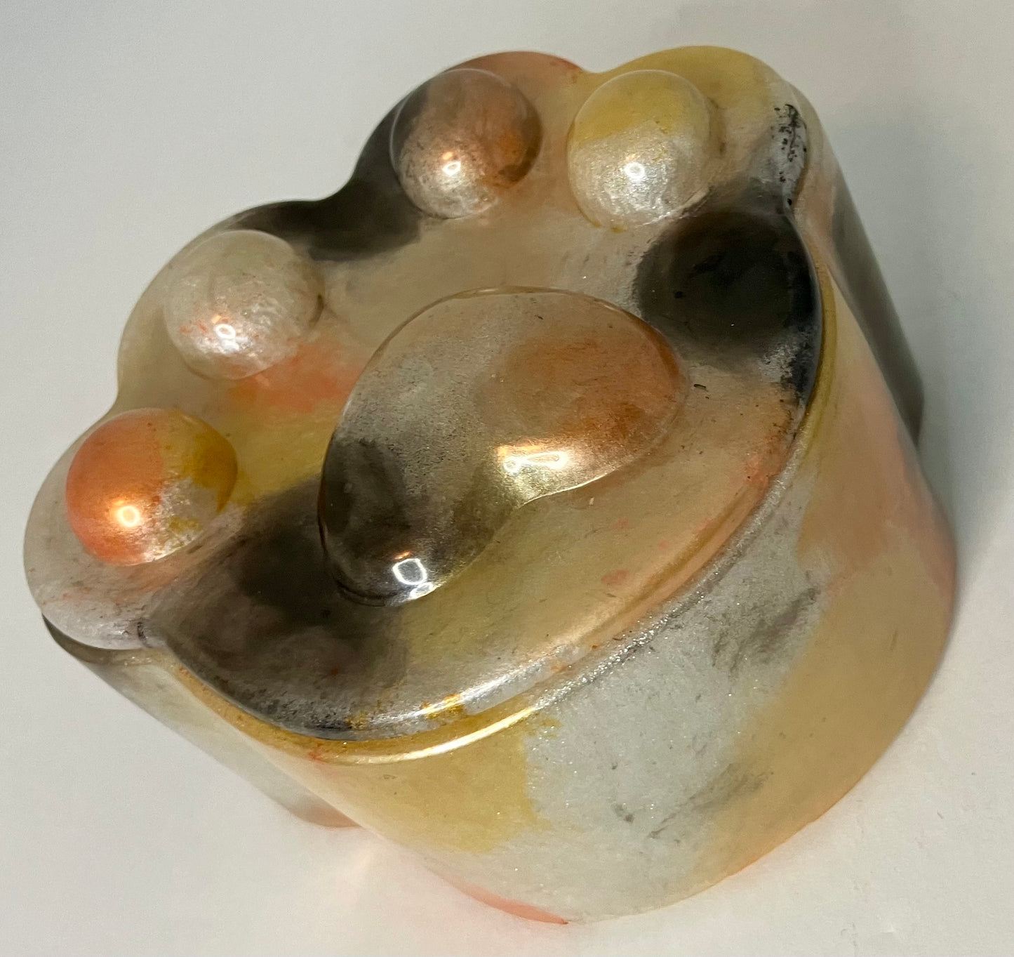 Resin Paw Print Trinket Box