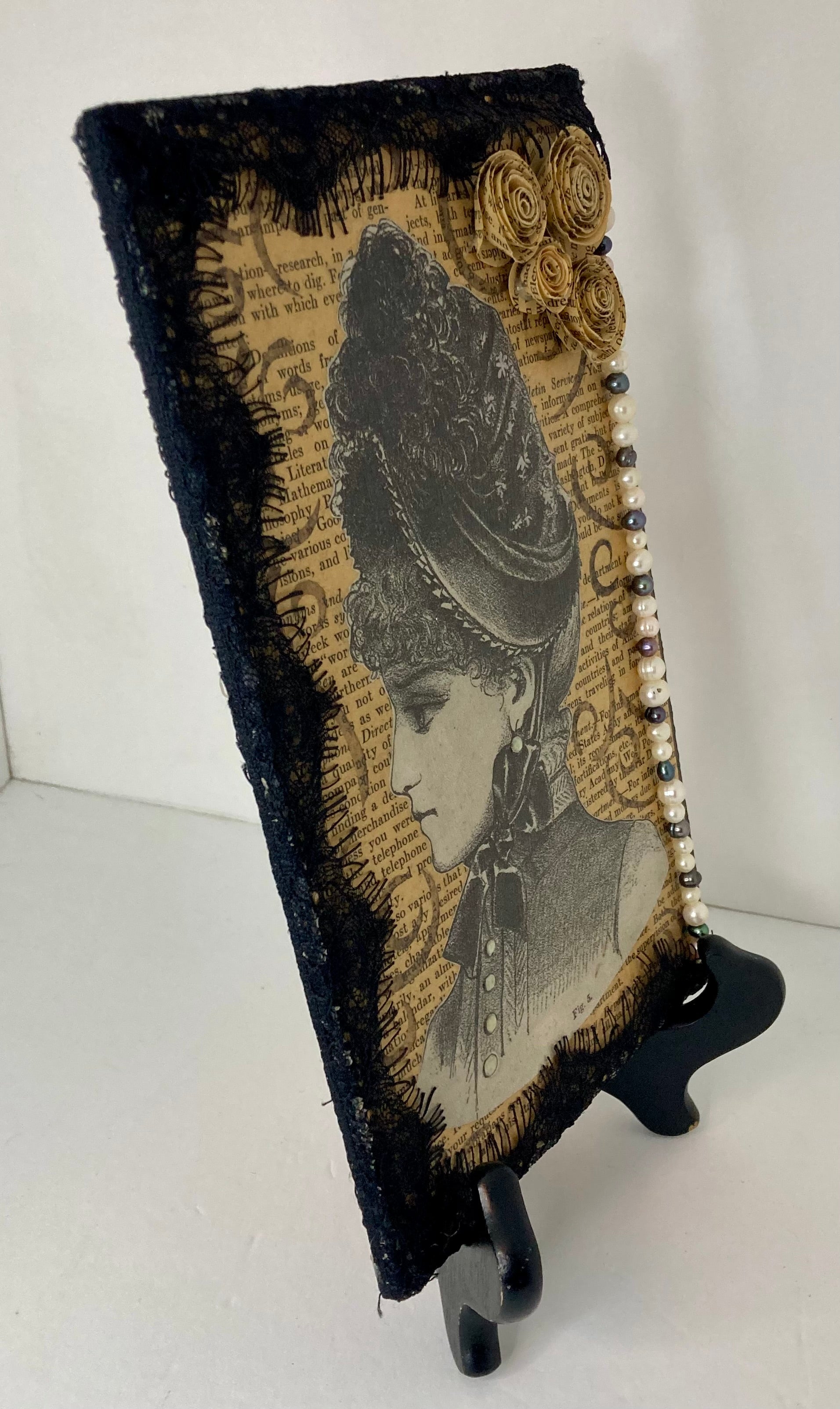 Adelaide, mixed media vintage art