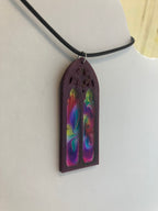 Faux stained glass jewelry