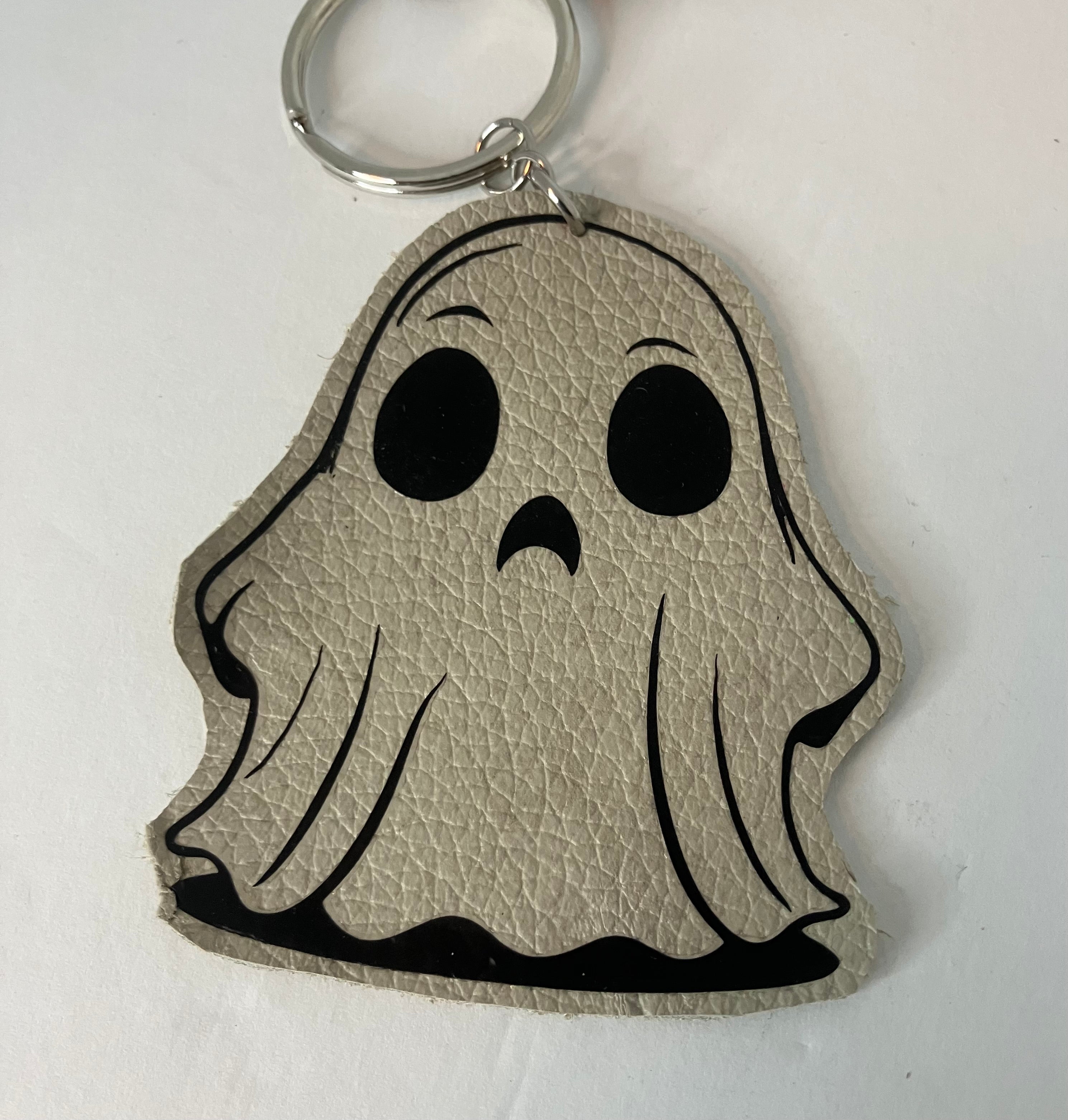 Leather and vinyl keychains