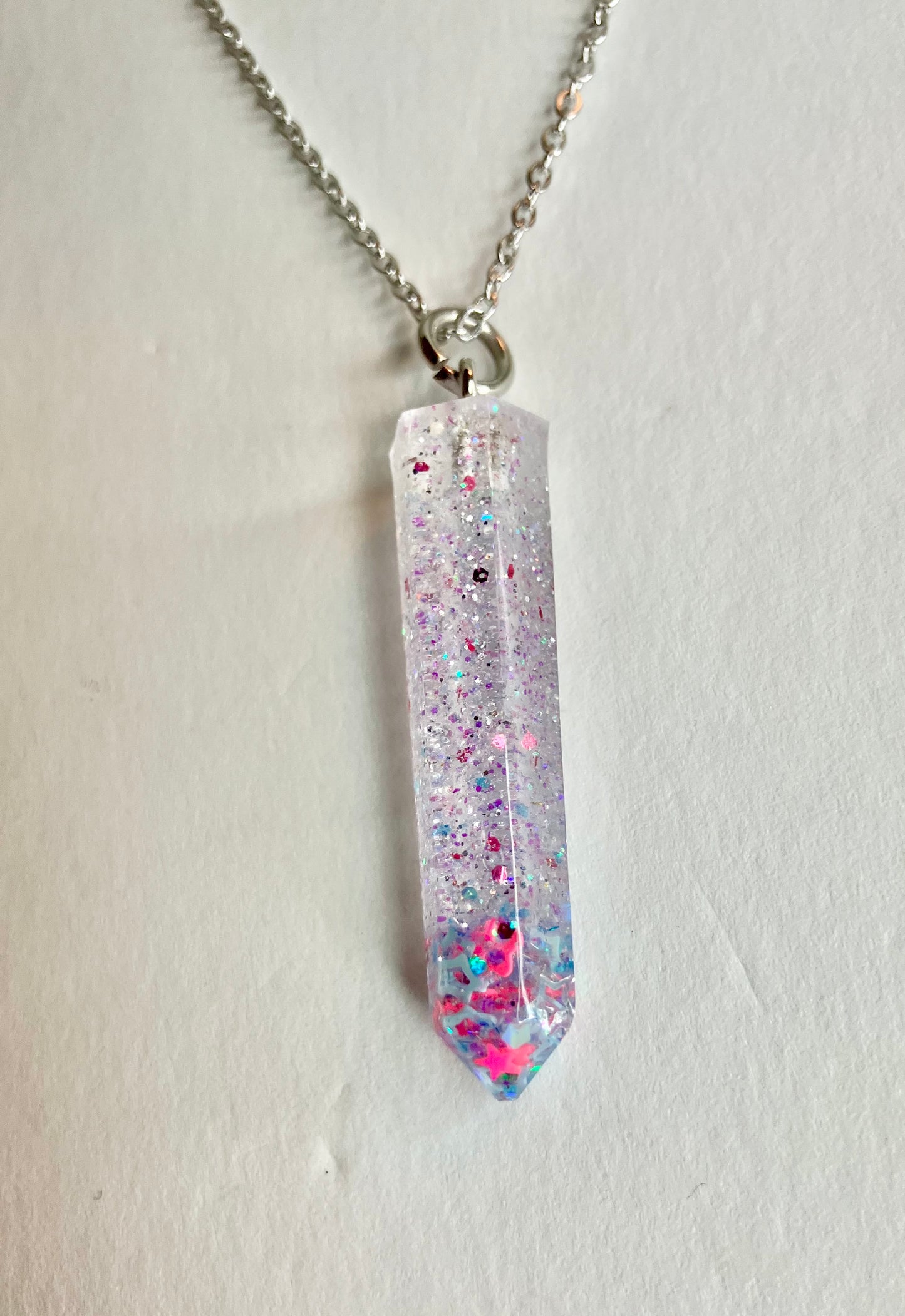 Geometric Resin Pendant Necklaces: Glitter, Ink Swirl & Custom