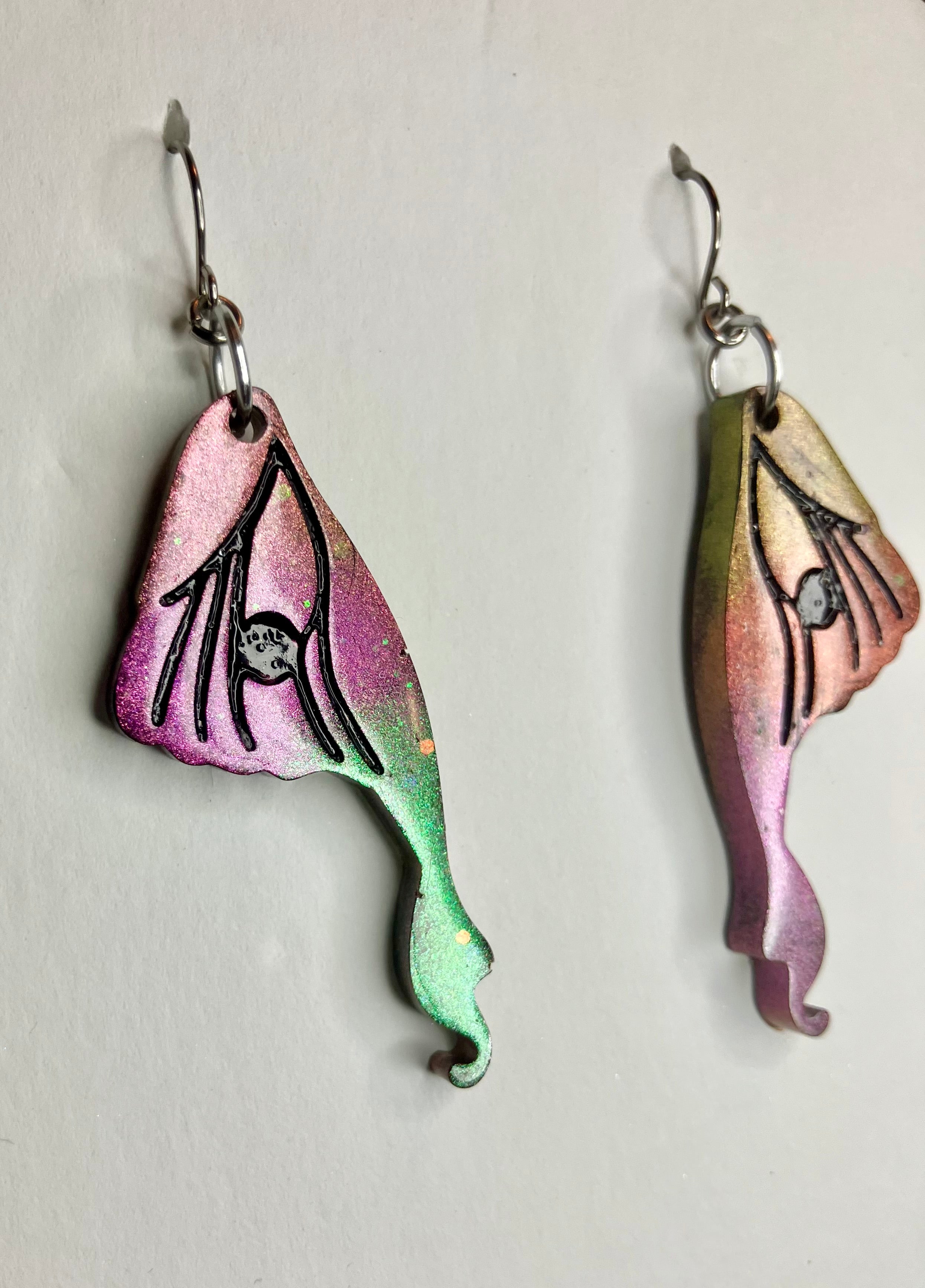 butterfly wings resin jewelry