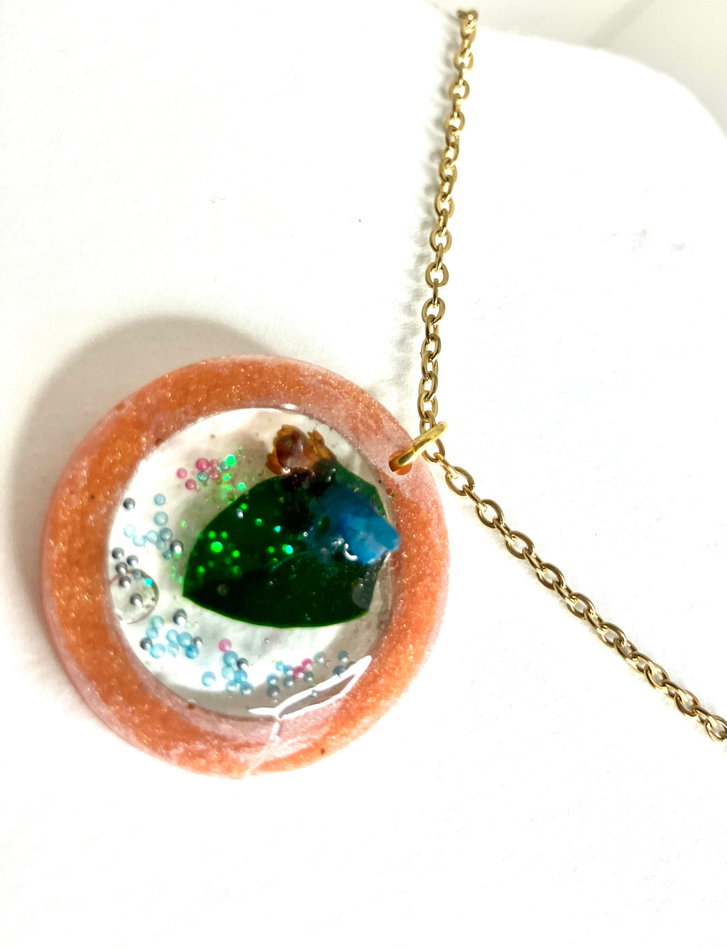 Resin frame pendants