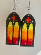 Faux stained glass jewelry