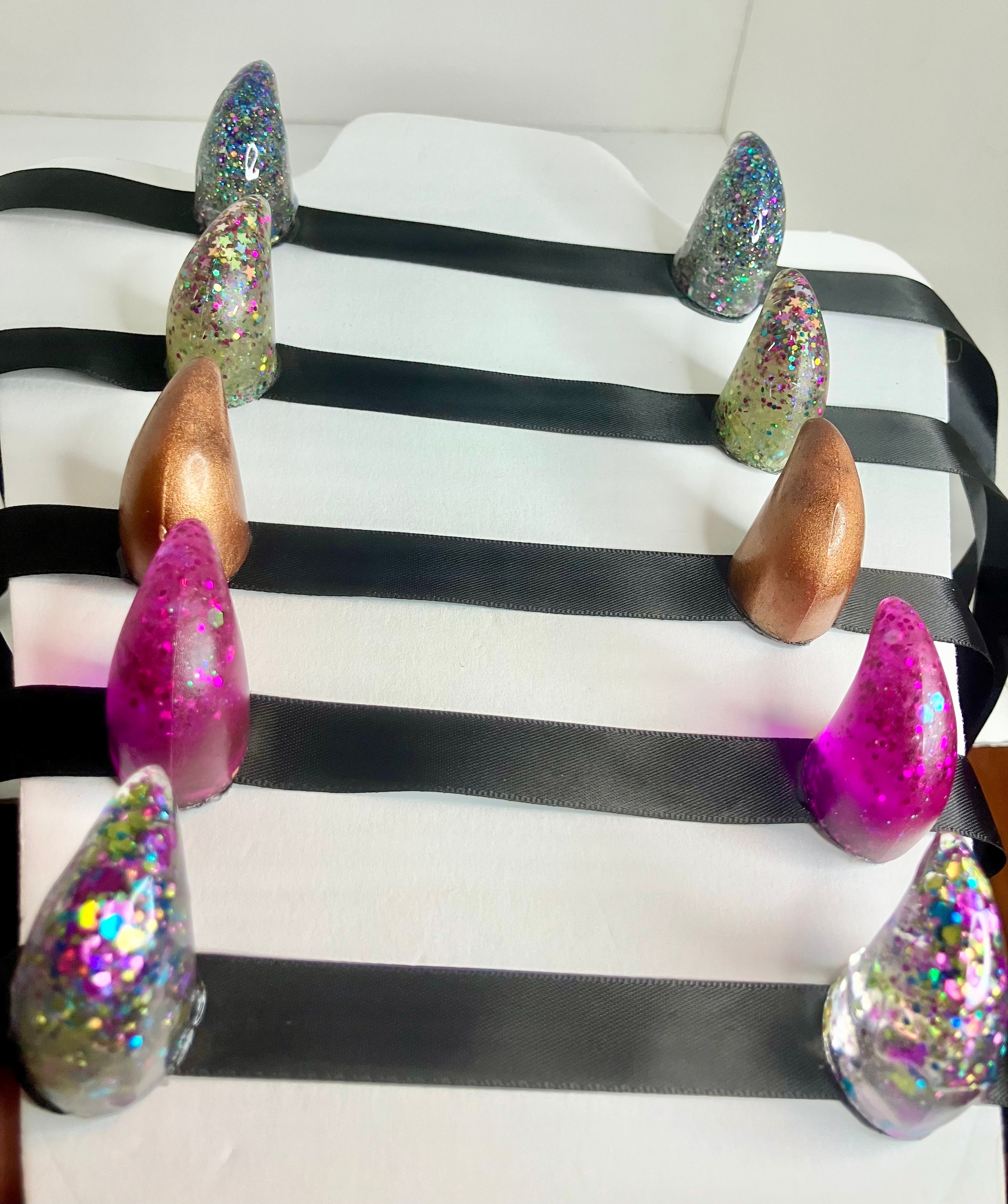 Resin horn headbands