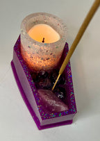 Coffin votive holder/incense burner